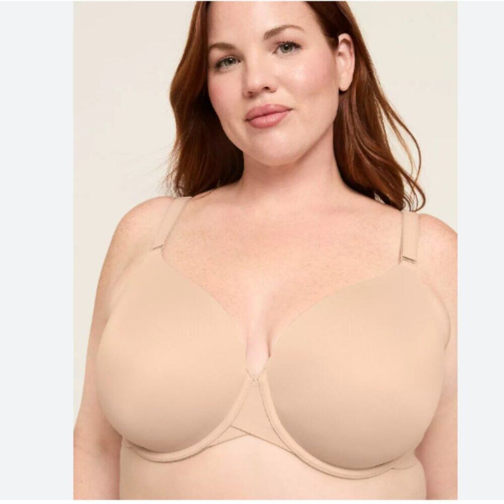 NWT Cacique Totally Smooth Lightly LIned Full Coverage Underwire Bra 46DD
